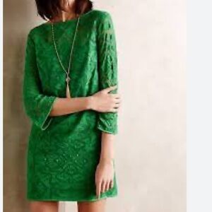 4.collective Elegant Green Lace Dress